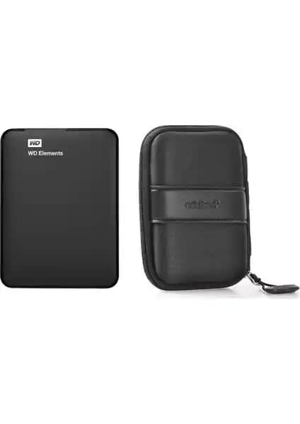 WD Elements 1TB USB 3.0 Taşınabilir Disk ve Addison Kılıfıyla Güvenilir Depolama Çözümü
