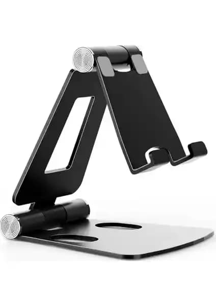 Wlue Metal Masaüstü Telefon ve Tablet Tutucu Standı Şık ve Çok Fonksiyonlu Tasarım