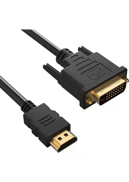Wozlo Çift Filtreli 24+1 DVI to HDMI Kablosu 3 Metre Uzunlukta Yüksek Performanslı Bağlantı