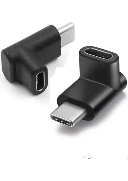 Wozlo USB 3.1 Type-C Uzatma 90 Derece Dirsek Adaptörü ile Kablo Bağlantısını Kolaylaştırın