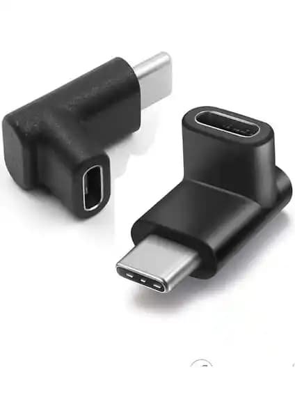 Wozlo USB 3.1 Type-C Uzatma 90 Derece Dirsek Adaptörü ile Kablo Bağlantısını Kolaylaştırın