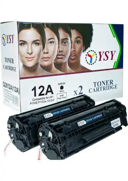 Ysy Hp Q2612A 12A Siyah Toner Kartuşu - Yüksek Verimlilik ve Uyumlu Performans