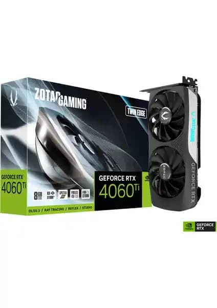 Zotac TWIN EDGE RTX 4060TI 8GB GDDR6: Yüksek Performanslı Oyun ve Görsel İşler İçin Uygun Kart