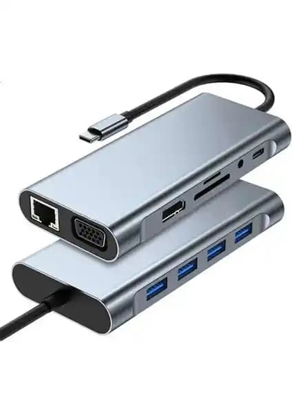 Ocado 11 In 1 Type-C USB Hub: Çok Fonksiyonlu ve Dayanıklı Bağlantı Çözümü