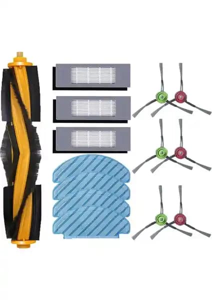 Yeedi Vac Max ve Vac Station İçin Siyah Yedek Aksesuar Kiti: Uyum ve Parça İçeriği