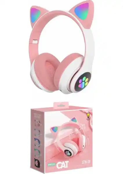 Çocuklar ve gençler için kedi temalı kablosuz RGB Bluetooth kulaklık karşılaştırması