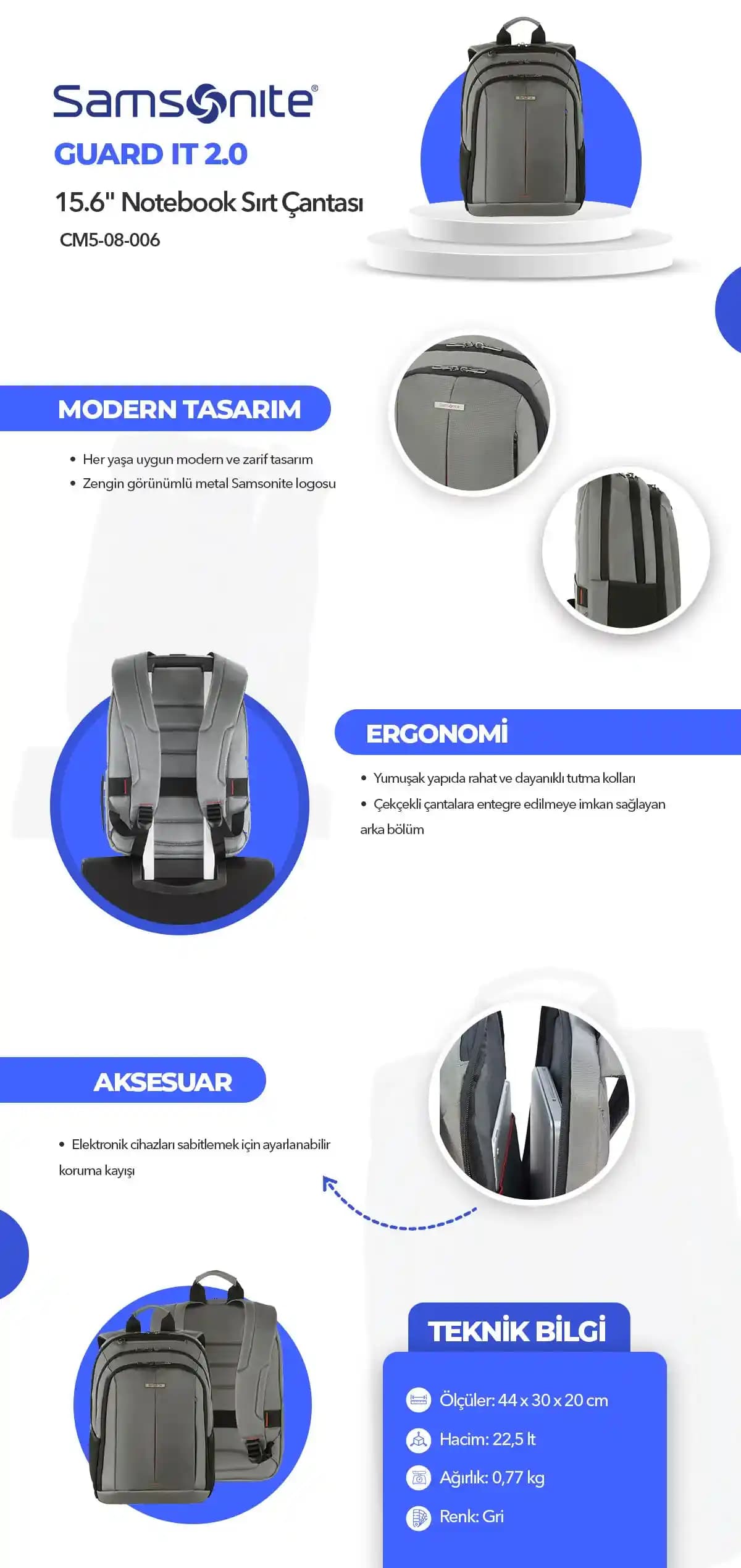 15.6 İnç Dizüstü Bilgisayarlar İçin Samsonite Çanta Seçiminde Dikkat Edilmesi Gerekenler