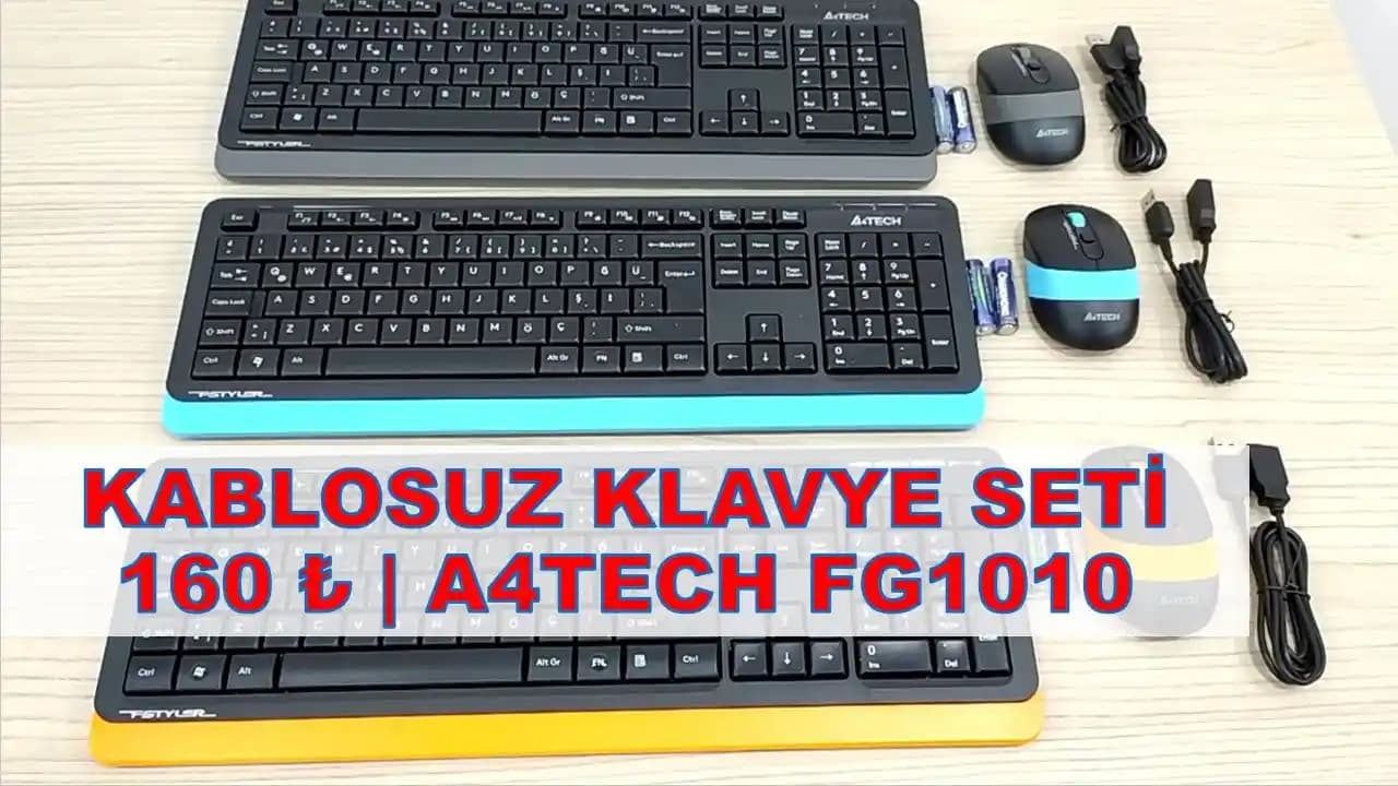 A4Tech FG1010 Kablosuz Klavye ve Fare Seti İncelemesi ve Kullanım Alanları