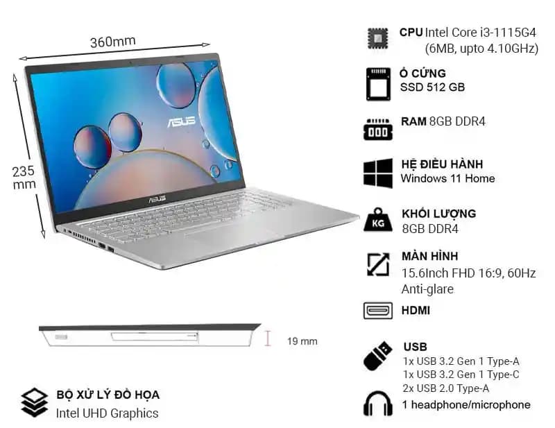 Asus X515EA Dizüstü Bilgisayar Özellikleri ve Günlük Kullanım Avantajları
