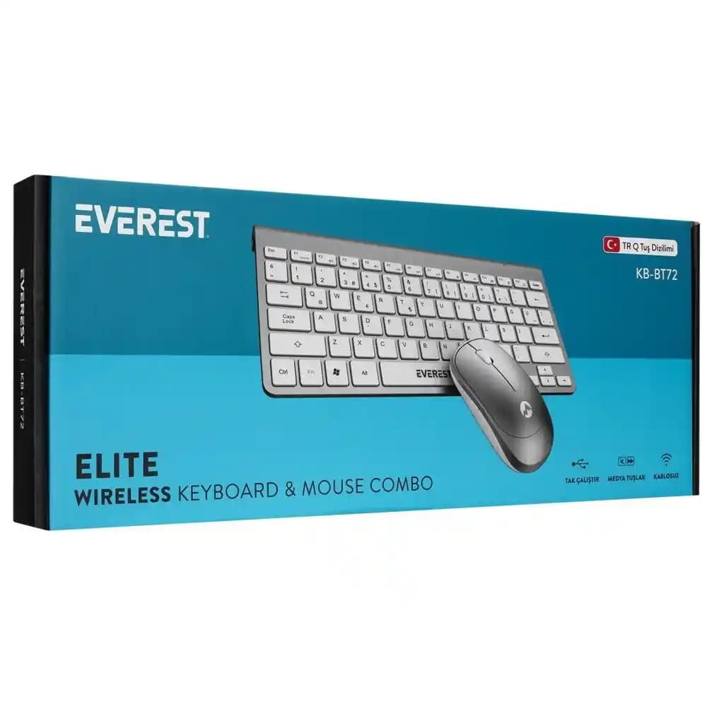 BT72 Kablosuz Klavye ve Mouse Seti: Ergonomik ve Taşınabilir Ofis Çözümü