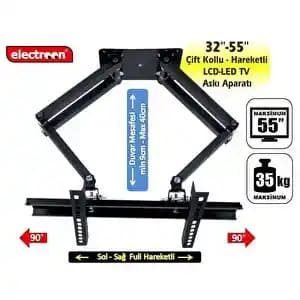 Çift Kollu Esnek TV Montaj Aparatları: Kullanım Kolaylığı ve Esneklik Sağlayan Çözümler