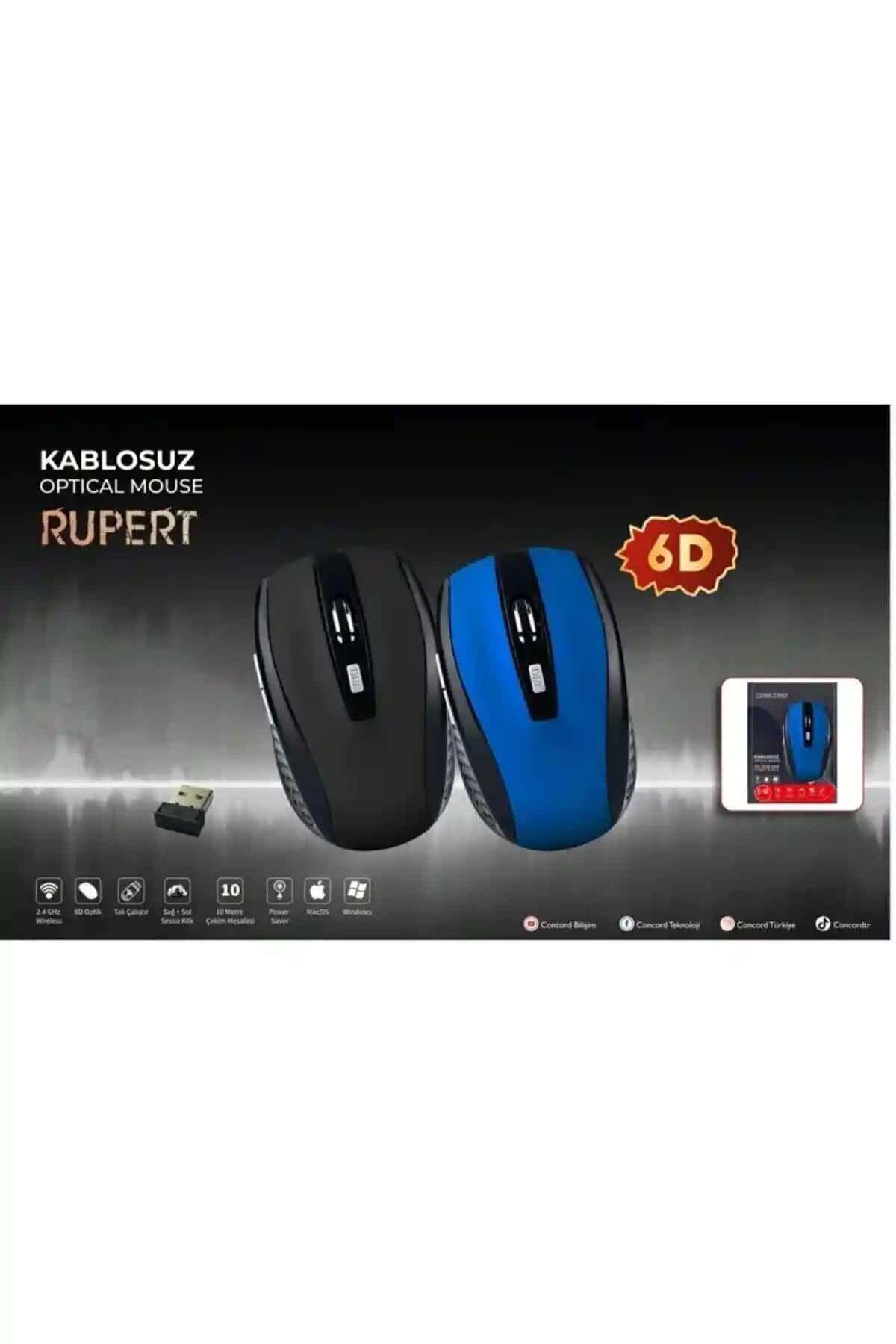 Concord C-18 Kablosuz Optik Mouse: Orta Seviye Performans ve Uygun Fiyatlı Çözüm