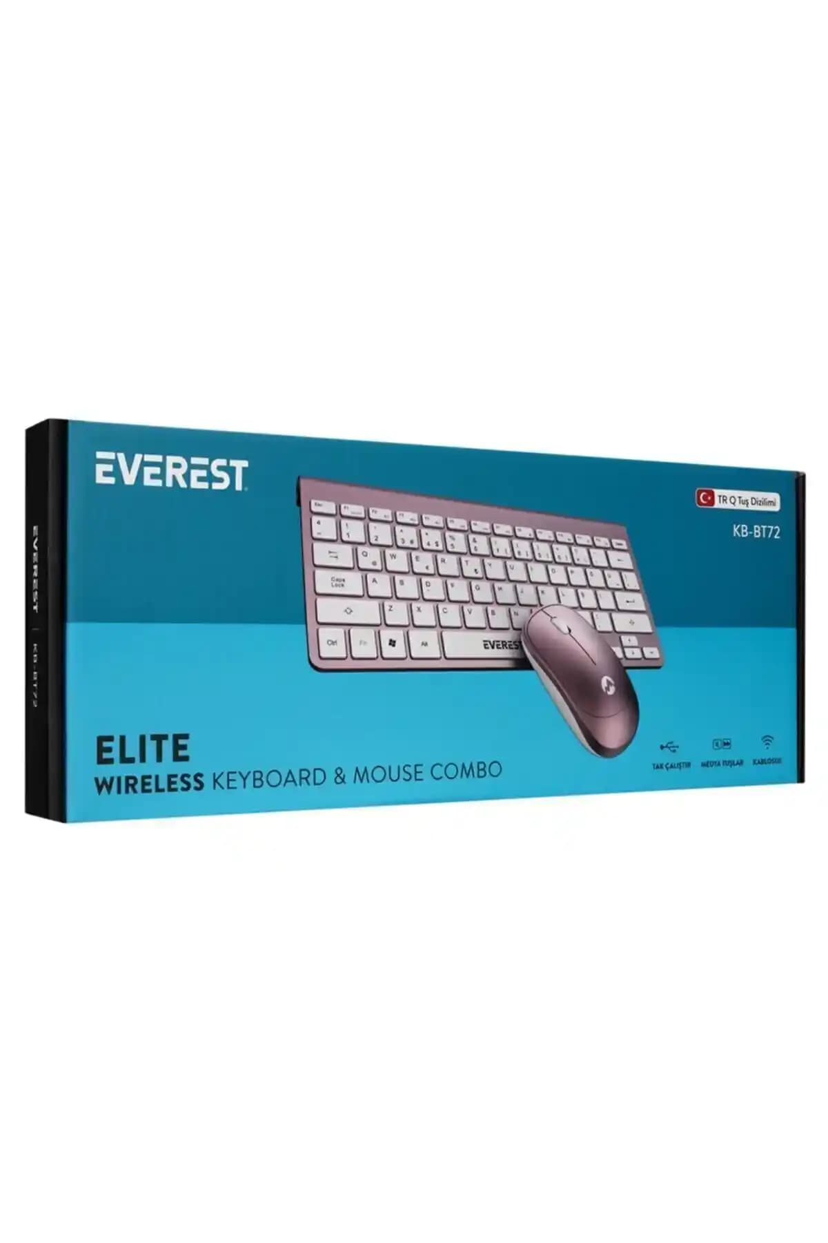Everest Kablosuz Klavye ve Mouse Seti: Ergonomik ve Dayanıklı Elektronik Aksesuarlar