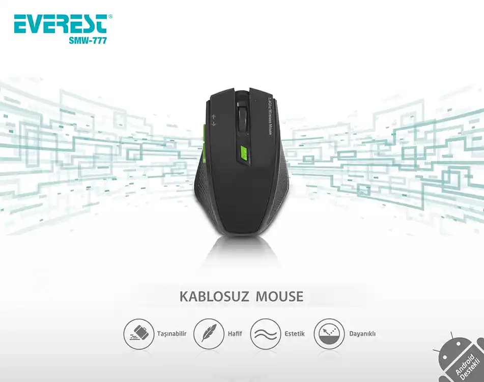 Everest SMW-777 Kablosuz Fare Özellikleri ve Kullanım Detayları