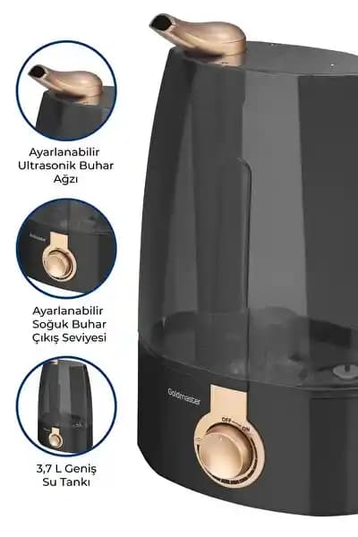 Goldmaster Sessiz Büyük Alan Nemlendirici Özellikleri ve Kullanım Avantajları