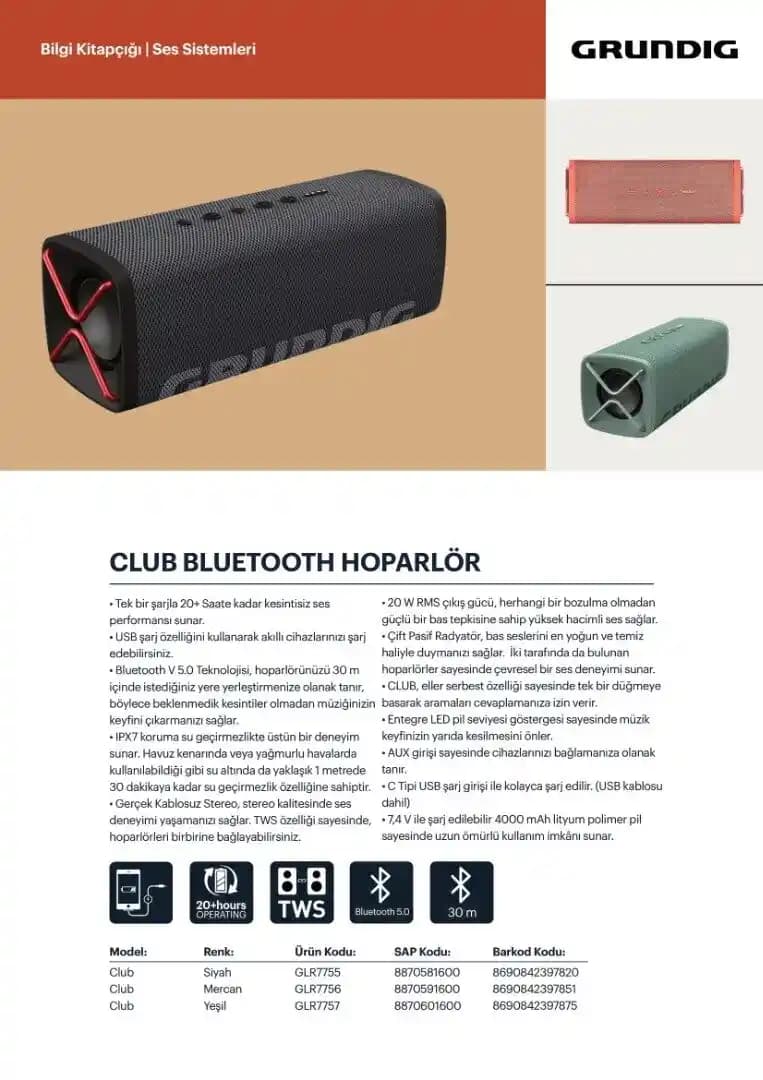 Grundig Club BT Kablosuz Hoparlör İncelemesi ve Kullanım Tavsiyeleri