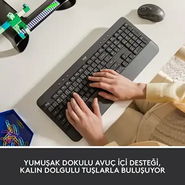 Logitech Signature K650 Kablosuz Klavye ve Fare Seti: Ergonomik ve Uzun Pil Ömürlü Çalışma Çözümü