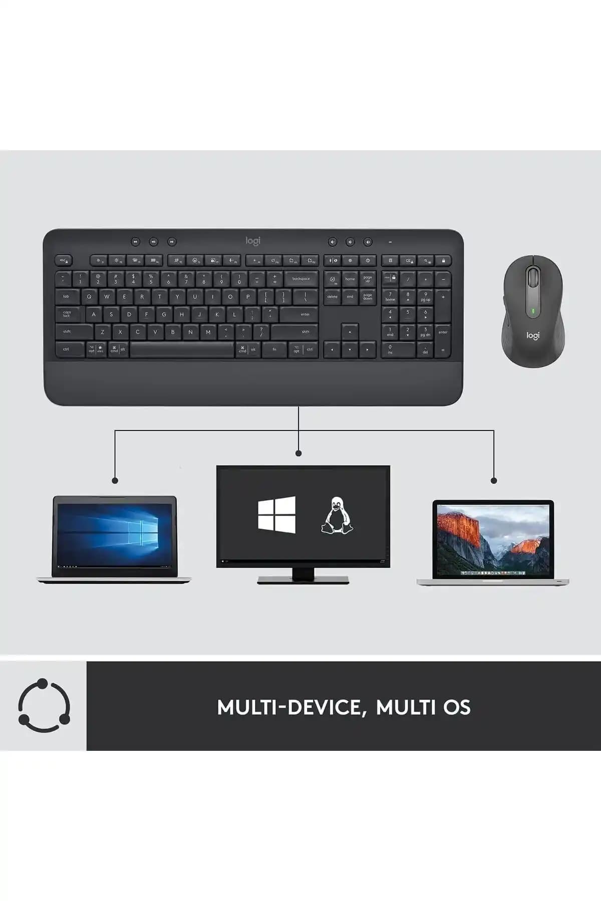 MK650 Kablosuz Klavye ve Fare Seti: Ergonomik Tasarım ve Yüksek Performans Özellikleri