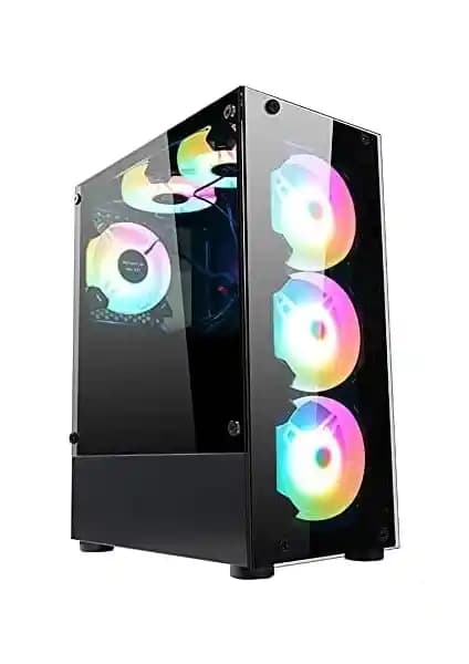 Orta Boy Rainbow Fanlı Oyuncu Kasası: Estetik ve Yüksek Performanslı Bilgisayar Çözümü
