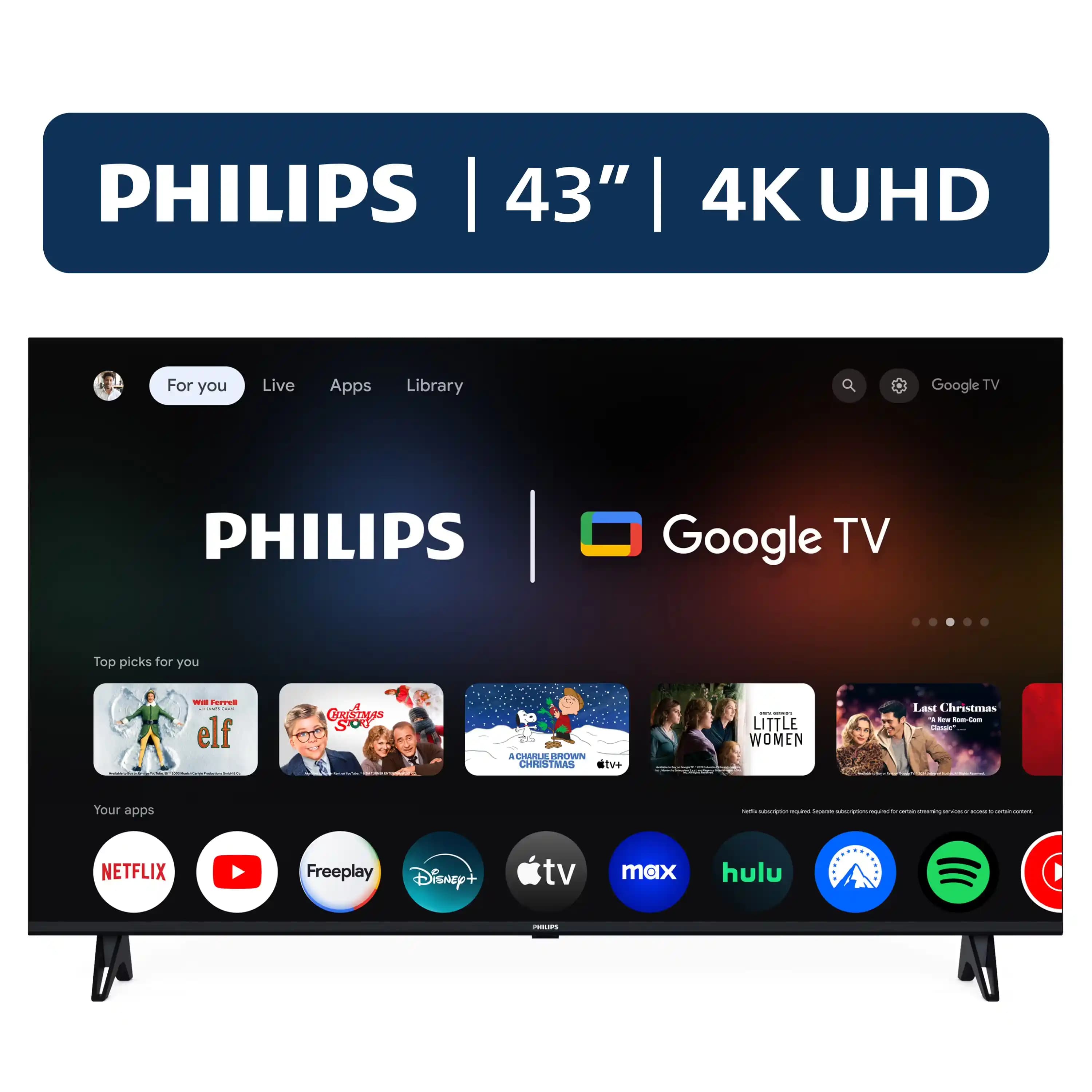 Philips 43 İnç Smart LED TV: Modern Tasarım ve Akıllı Özelliklerle Eğlence Deneyimini Artırır