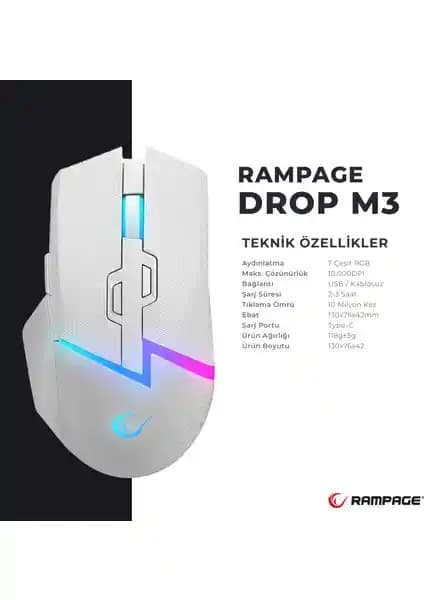 Rampage Drop M3 ve Razer Basilisk Karşılaştırması: Hangi Gaming Mouse Sizi Bekliyor?