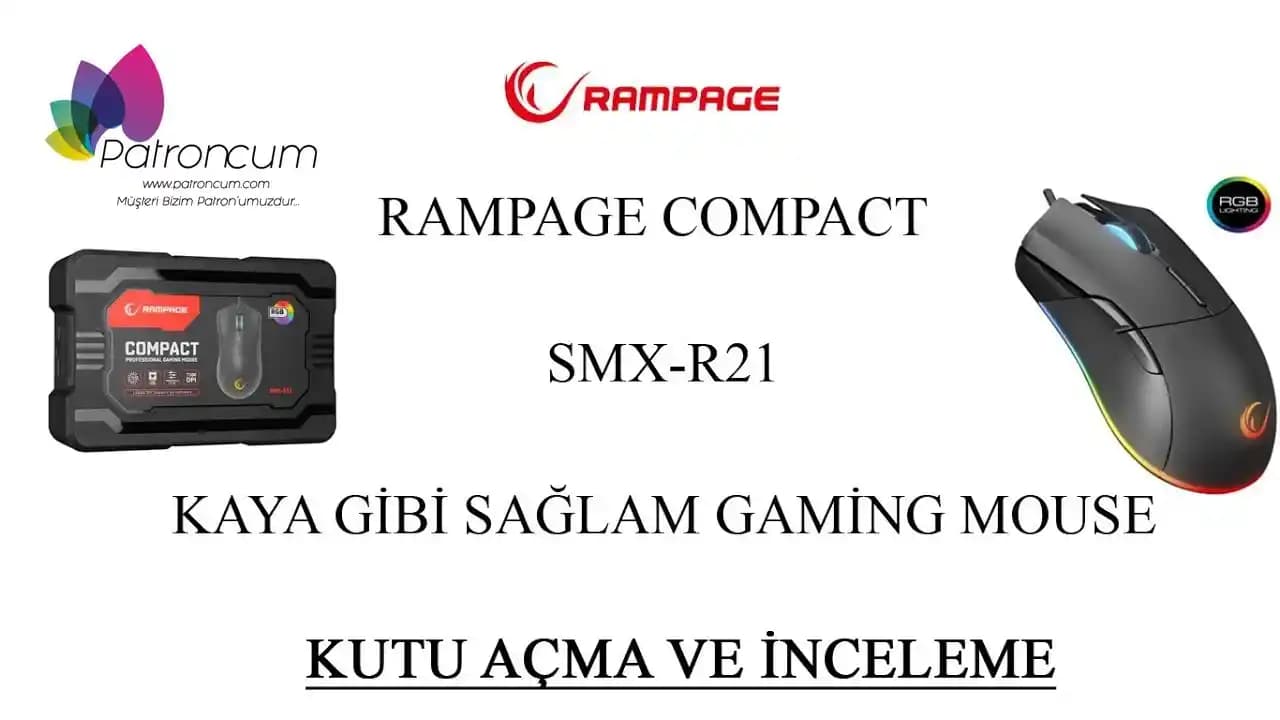 Rampage SMX R21 ve G38 Oyuncu Mouse Karşılaştırması: Performans ve Ergonomi Analizi