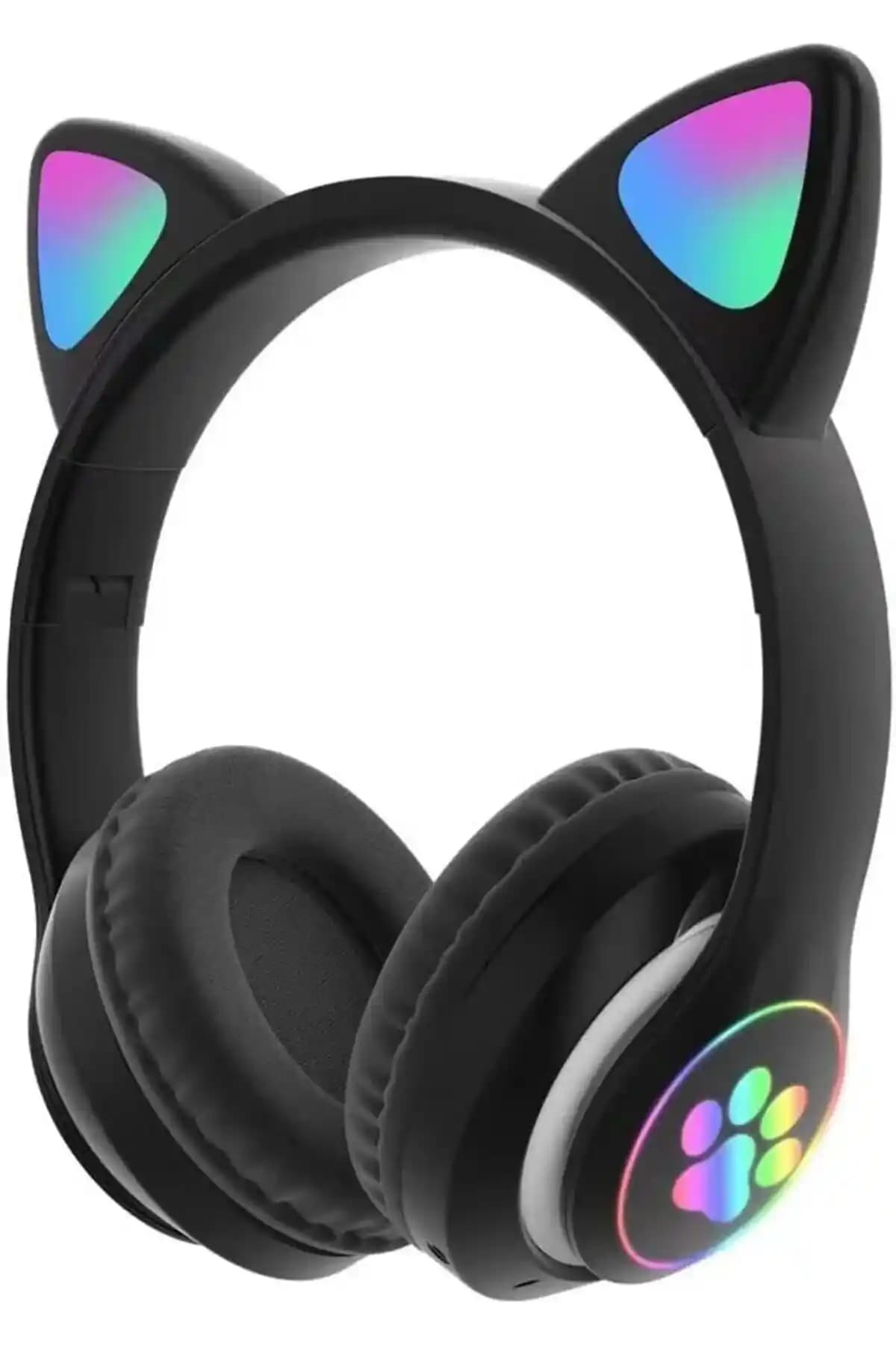 Sevimli Kedi Tasarımlı Güvenli Çocuk Oyun Kulaklığı İle Güvenli Ses Deneyimi