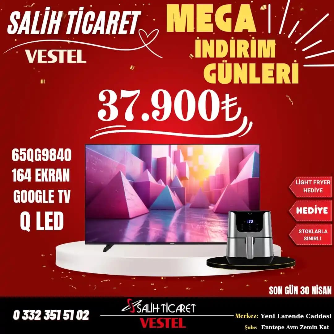 Vestel 65QG9840 4K Ultra HD Google TV ile Gelişmiş Televizyon Özellikleri ve Uygunluk Değerlendirmesi