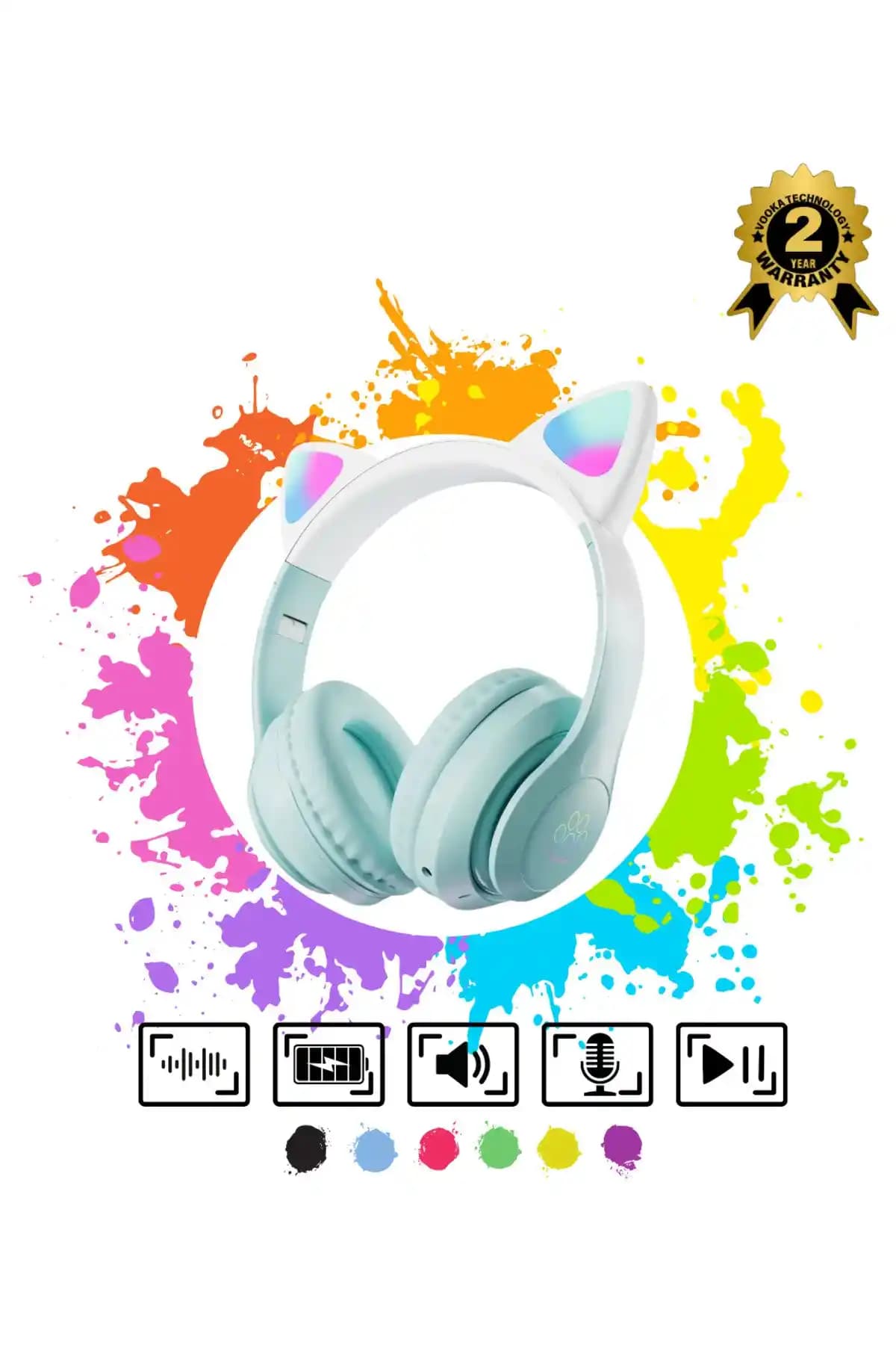 Vooka Kedi Kulaklıklar Çocuklar İçin Güvenli ve Eğlenceli Ses Deneyimi Sağlar