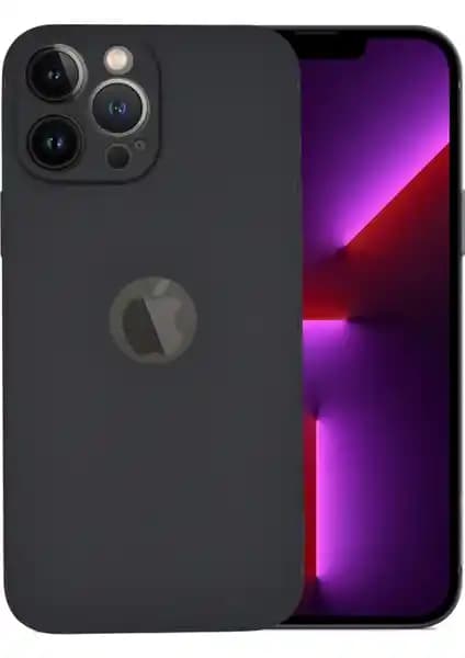 Apple iPhone 13 Pro Max için Slim Fit Ultra İnce Esnek Siyah Silikon Kılıf