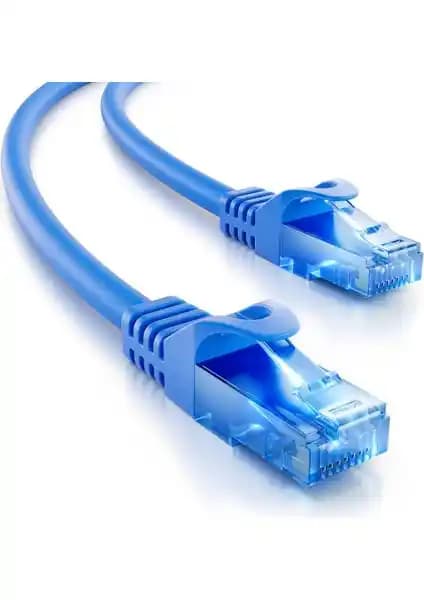 Apronx Cat6 35 Metre Mavi Dış Mekan Ethernet Kablosu Güvenilir ve Yüksek Performanslı Ağ Bağlantısı