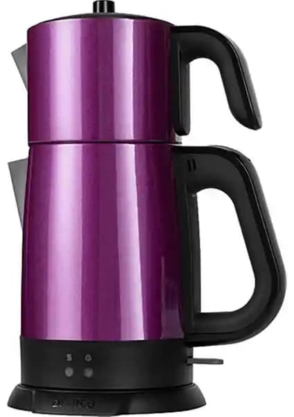 Arnica Mor Çay Makinesi 1800W Güçlü Hızlı Kaynama ve Sıcak Tutma Özelliği ile Modern Tasarım