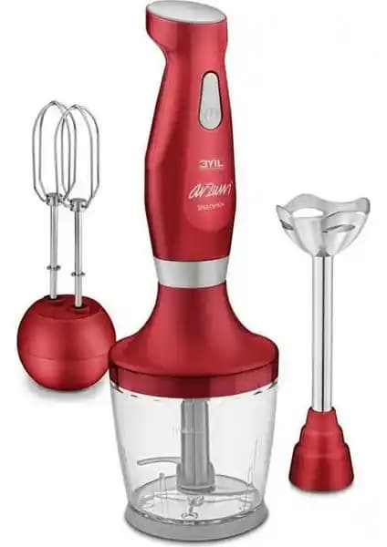 Arzum AR1013 Speedmix Kırmızı 600 W Çok Fonksiyonlu Blender Seti Günlük Kullanım İçin