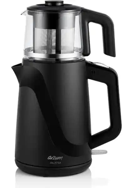 Arzum AR3062 Siyah Cam Demlik Çay Makinesi: Modern Tasarım ve Yüksek Performans Özellikleri