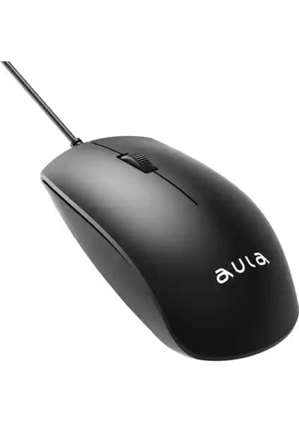 Aula AM100 1200 DPI Kablolu Optik Mouse: Ergonomik ve Dayanıklı Tasarım