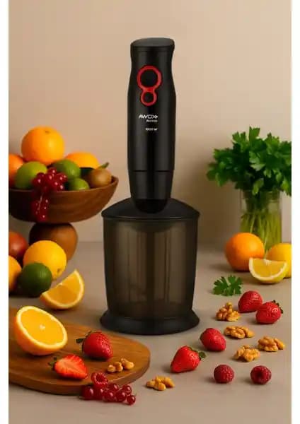 Awox Barmix 3 İn 1 1000 Watt Çelik Uçlu Blender Seti Modern ve Çok Yönlü Mutfak Aleti