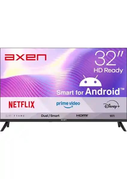 Axen AX32HMLN 32 İnç HD Ready Android LED TV Gelişmiş Görüntü ve Ses Kalitesiyle