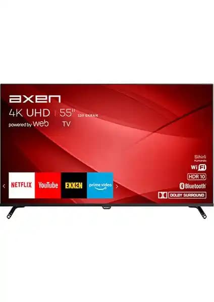 Axen AX55FIL243 55 İnç 4K Ultra HD Akıllı LED TV Detaylı İnceleme ve Kullanıcı Yorumları