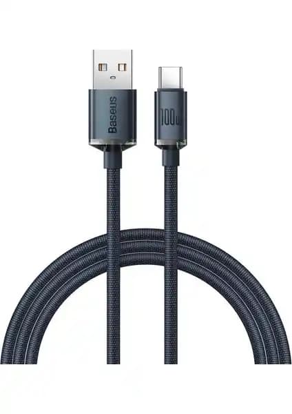 Baseus Crystal Shine 100W USB Type-C Hızlı Şarj ve Veri Aktarım Kablosu Özellikleri