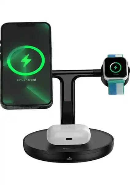 Baseus Swan 3 In 1 Kablosuz Manyetik Şarj Çözümü ve Özellikleri