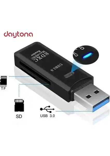 Daytona NO143 USB 3.0 SD/Micro SD Kart Okuyucu Adaptörleri İncelemesi ve Kullanım Özellikleri