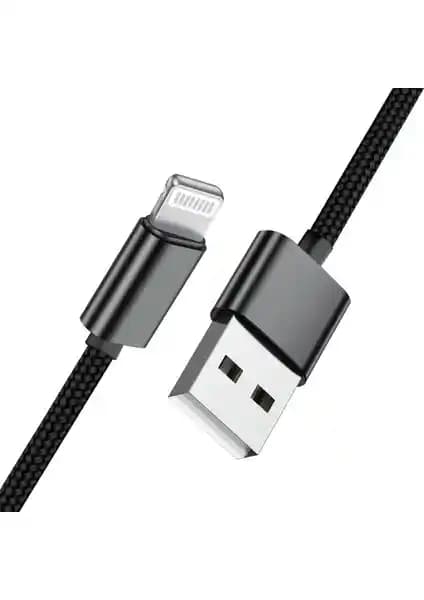 Deji iPhone Uyumlu Örgülü Hızlı Şarj ve Veri Kablosu Güç ve Dayanıklılık Sunar