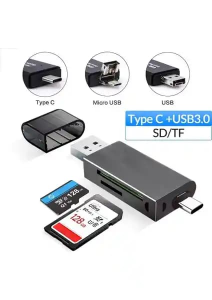 Exeo USB 3.0 Type-C Mikro USB Hafıza Kart Okuyucu: Yüksek Performanslı ve Dayanıklı Çözüm