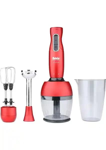 Fakir Lucca 1000W Kırmızı Blender Seti: Güçlü ve Çok Fonksiyonlu Mutfak Aleti