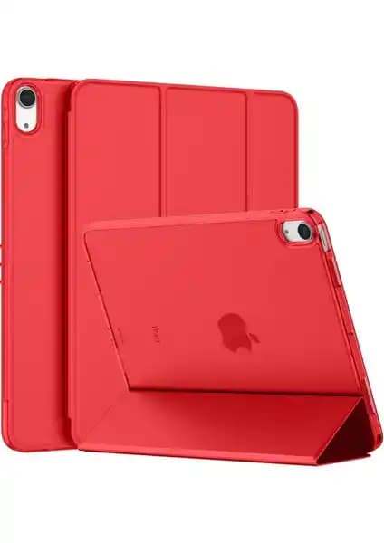 Fuchsia iPad 10.9 İnç 10. Nesil Uyumlu Katlanabilir Akıllı Tablet Kılıfı ve Standlı Tasarım