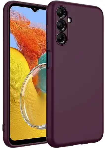 Galaxy A15 için şık ve dayanıklı koyu mor Mara Lansman Kapak Kılıfı