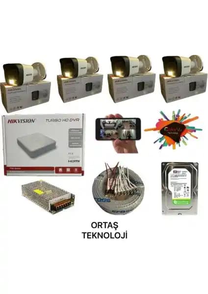 Hikvision 4 Kameralı Gece Renkli Güvenlik Sistemi Detaylı İnceleme ve Kullanıcı Yorumları