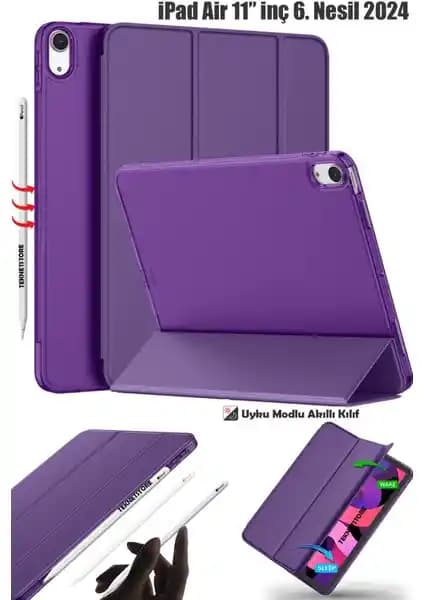 iPad Air 6 11 İnç 2024 Uyumlu Şık ve Koruyucu Tablet Kılıfı TekNetStore