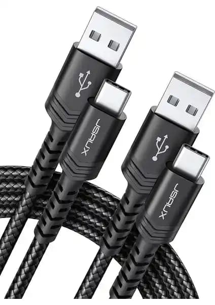 Jsaux Premium Serisi 2 Metre USB-A'dan Type-C'ye Kablosu Güç ve Dayanıklılık Sunar