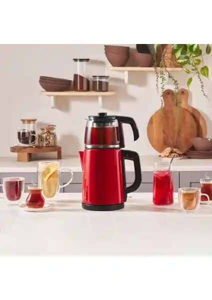 Karaca Kırmızı Inox Çelik Çay Makinesi ve Su Isıtıcı İncelemesi